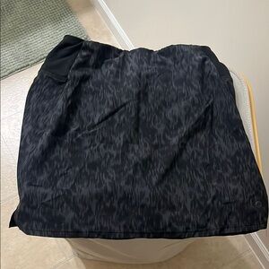 Women's Black Patterned Skirt